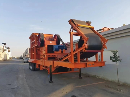 80-200tph Capacity Limestone Portable PE750*1060 Jaw Crusher for Quarry and Mining