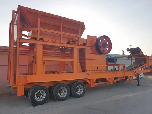 80-200tph Capacity Limestone Portable PE750*1060 Jaw Crusher for Quarry and Mining
