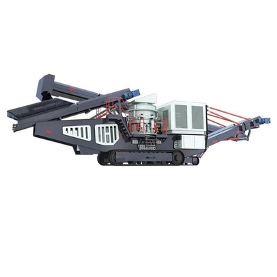 AC Motor High Capacity Mobile Cone Crusher and Screening Plant for Stone Crushing