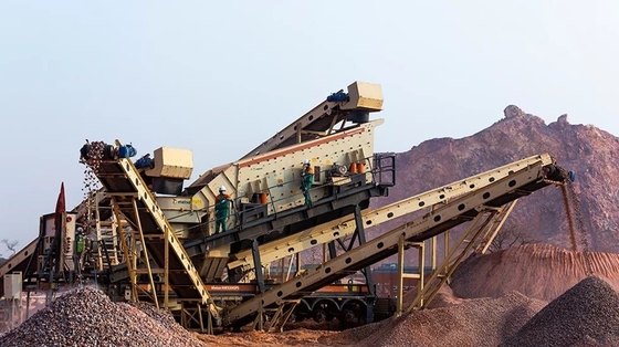 AC Motor High Capacity Mobile Cone Crusher and Screening Plant for Stone Crushing
