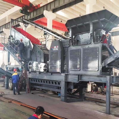 Sand Track Mounted Mobile Impact Crusher/Ore Mobile Impact Crushing Plant with Design