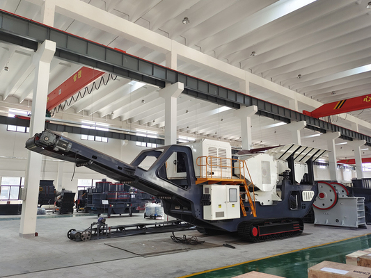 Sand Track Mounted Mobile Impact Crusher/Ore Mobile Impact Crushing Plant with Design