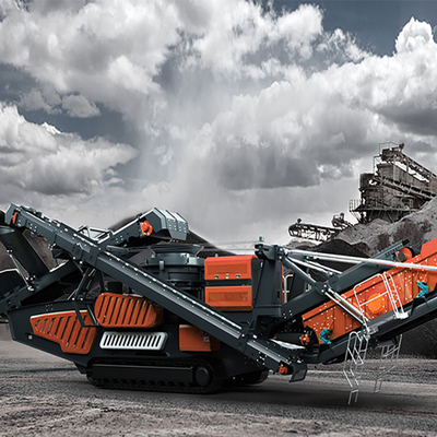 Sand Track Mounted Mobile Impact Crusher/Ore Mobile Impact Crushing Plant with Design