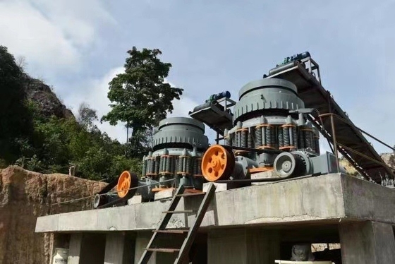 30-280kw Motor Power Customization Spring Cone Crusher for Medium Hardness Brittle Ore